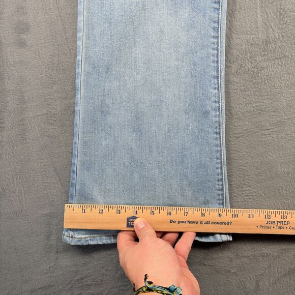 American Eagle Kick Boot Jeans Women's Size 14 Reg. Blue Mid-Rise Stretch Preppy - Picture 9 of 10